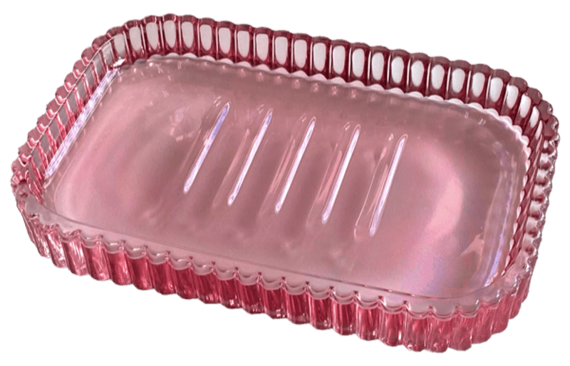 Såpeskål Glass Rosa