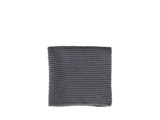 Hovedbilde Klut perlestrikket Mørk grå