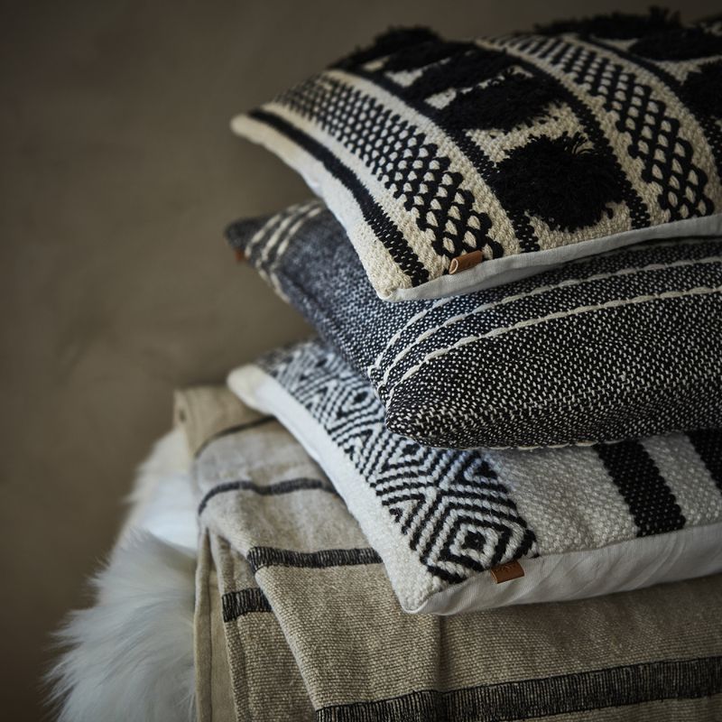 MINNA Putetrekk, svart/offwhite