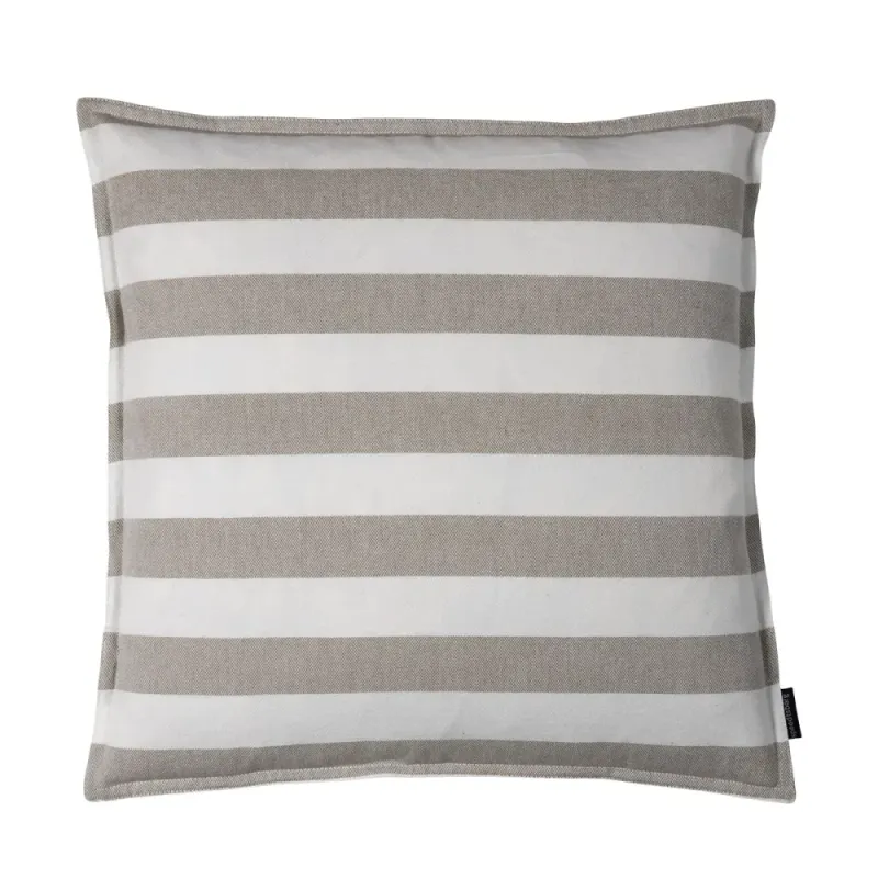 Putetrekk Beige m/striper 50x50cm 