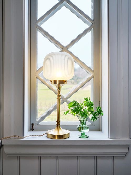 Hovedbilde Bordlampe Eli Messing/Frost Liten