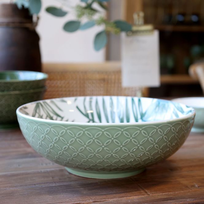 Hovedbilde Arés Skål Grønn m/blader