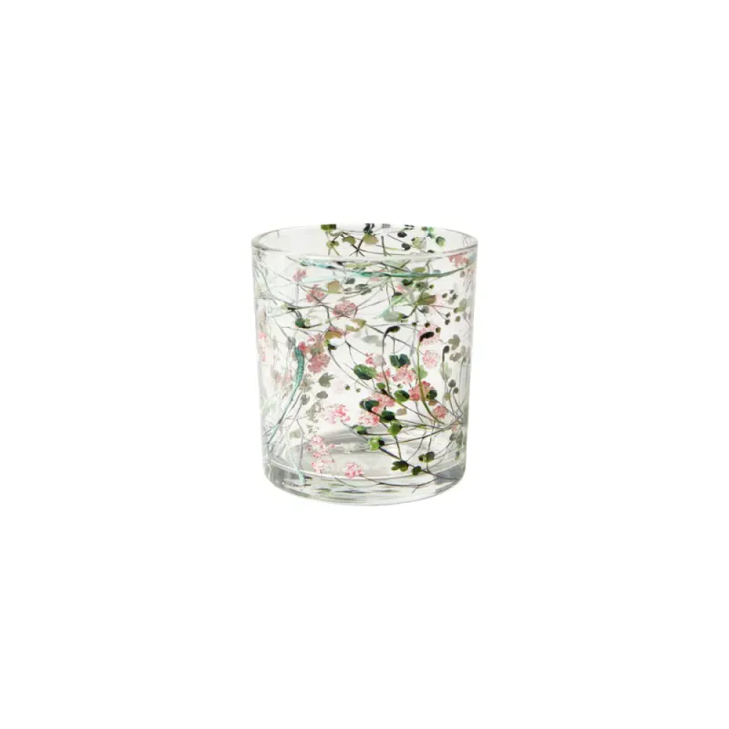 Telys holder m/blomster